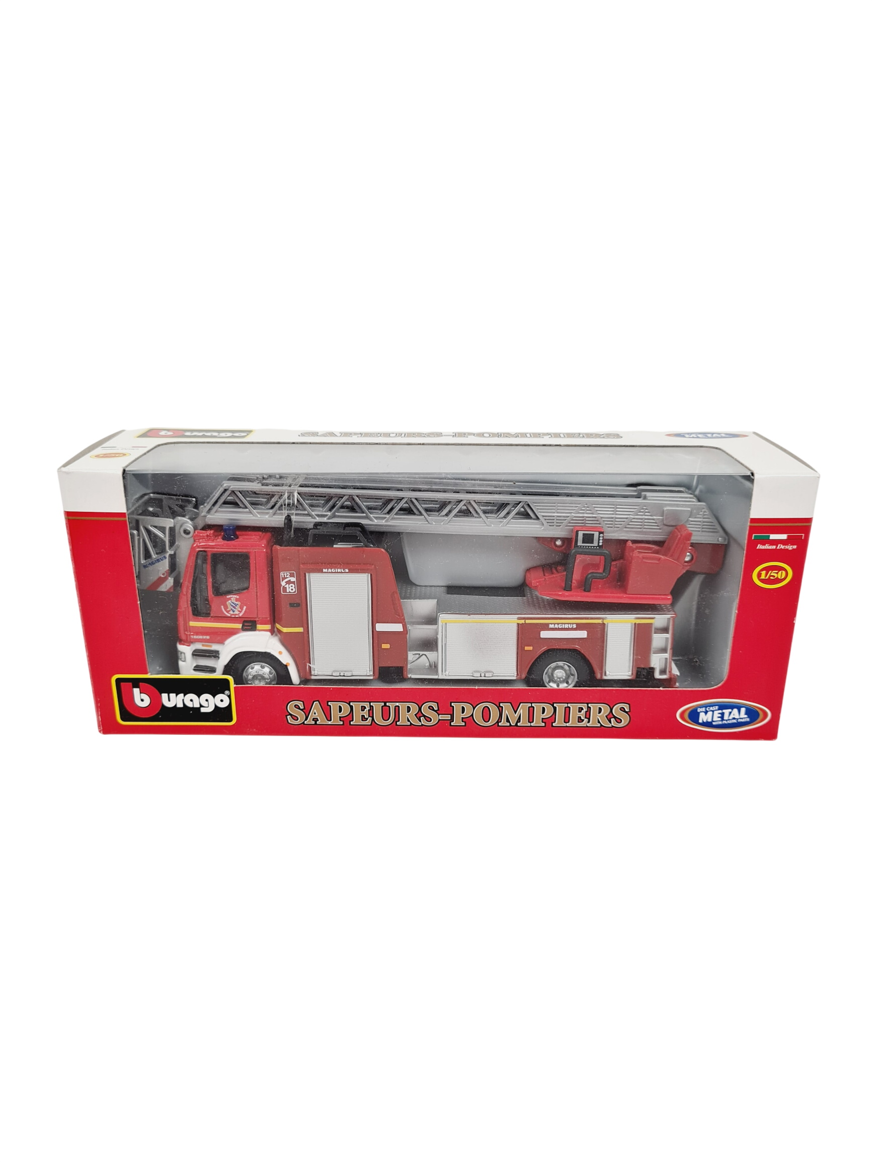 Véhicule - Camion Magirus Sapeurs-Pompiers 1/50 - BBburago - 3 ans + Comme neuf -  reconditionné disponible sur Label Emmaüs